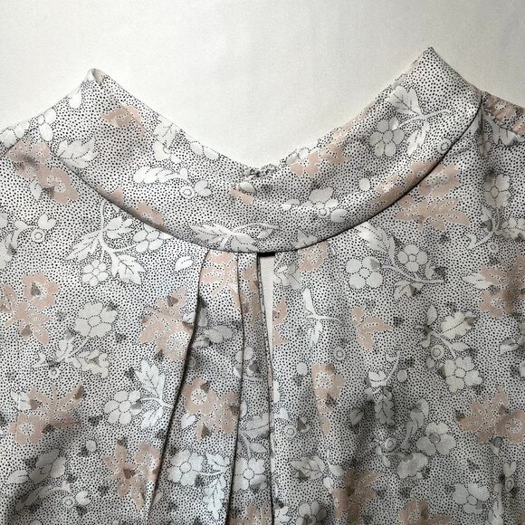 Rebecca Taylor Floral 100% Silk Sleeveless Dress High Neck Occasion Party Career - Picture 7 of 11